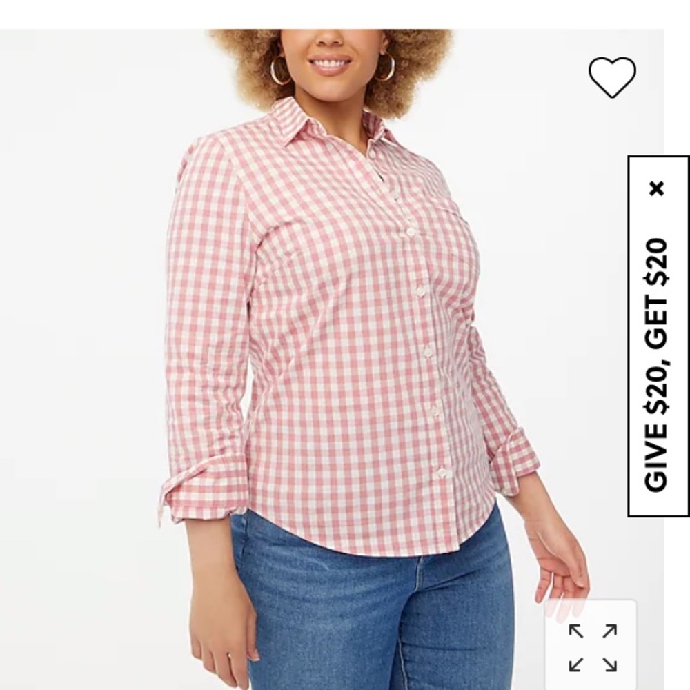 J. CREW BUTTON UP BLOUSE MEDIUM NEW